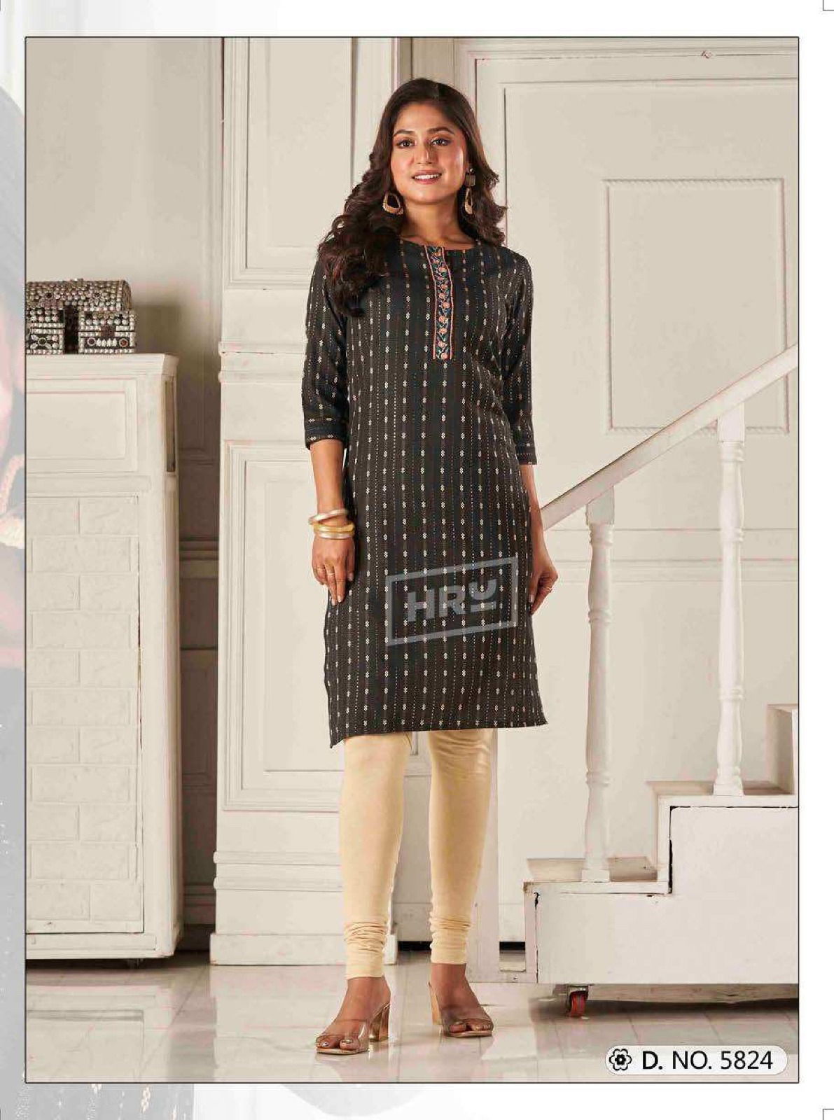 Angel Super Vol 2 By Hru Cotton Straight Cut Kurti WHolesale Price In Surat
